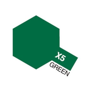 X-5 Green, Acrylic Mini 10 ml (penselmaling, blank) - Tamiya